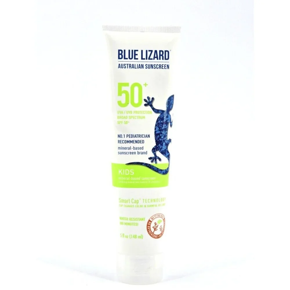 BLUE LIZARD Kids Mineral Sunscreen Lotion Cream SPF 50+ 5oz Tube
